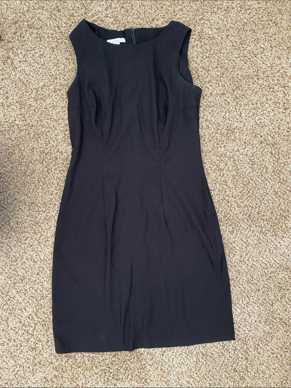 Dress Barn Black Sleeveless Midi Sheath Dress